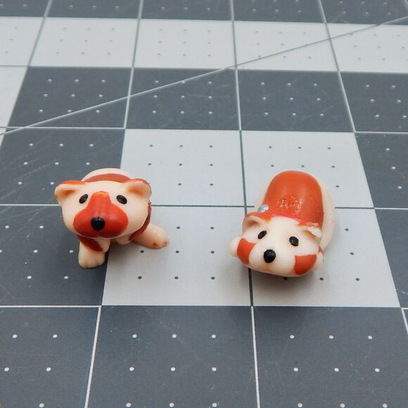 Littlest Pet Shop LPS Hurrying & Busy Hamsters Toy Lot 2 Kenner 1993 Rollerball - Picture 1 of 7